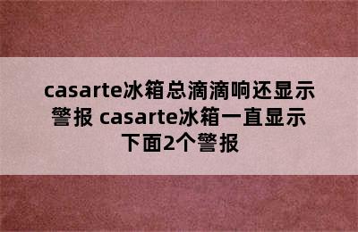 casarte冰箱总滴滴响还显示警报 casarte冰箱一直显示下面2个警报